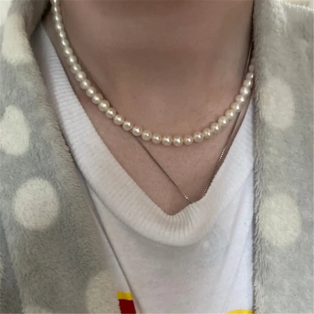 collier perlé tendance-chaînes fine pour homme & femme .style fshion. origine chine .