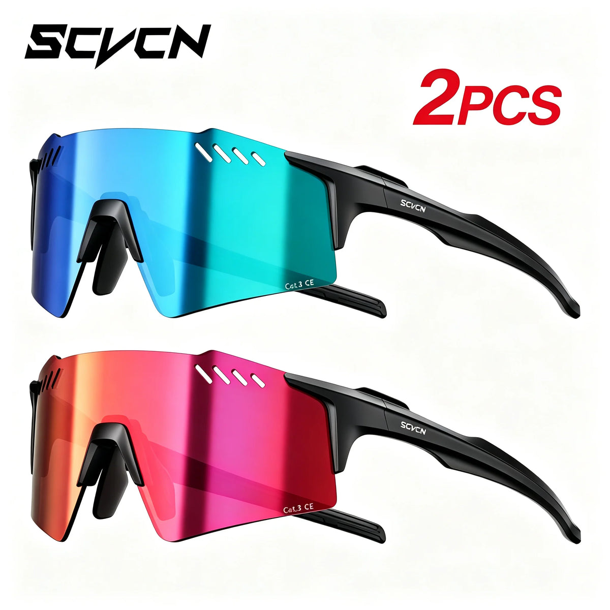 Lunettes de Sport Photochromiques UV400 – Cyclisme, VTT & Running, Unisexe