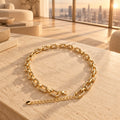 Collier & Bracelet Chaîne Figaro Plaqué Or 18 Carats — Style Classique & Intemporel