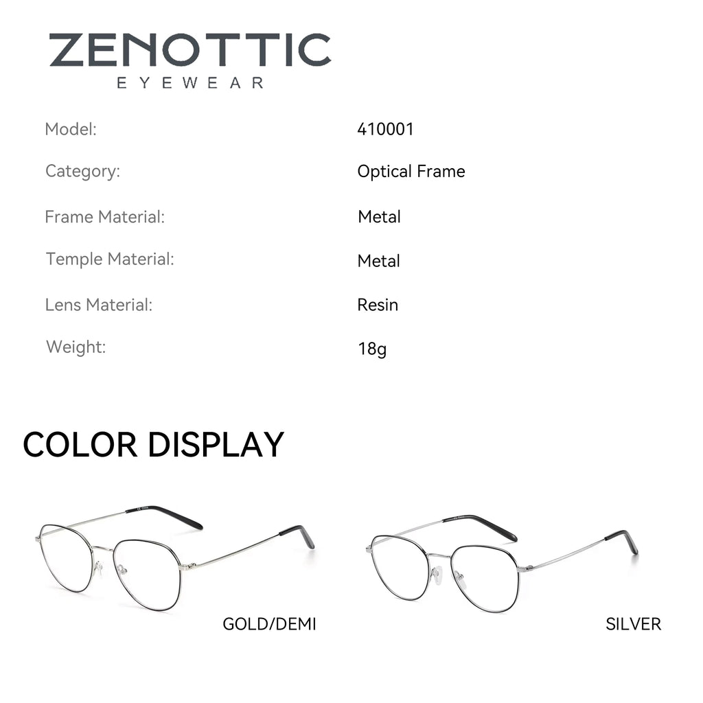 Lunettes de Vue Correctrices Rondes – Verres Sur Mesure, Simple Vision ou Progressifs