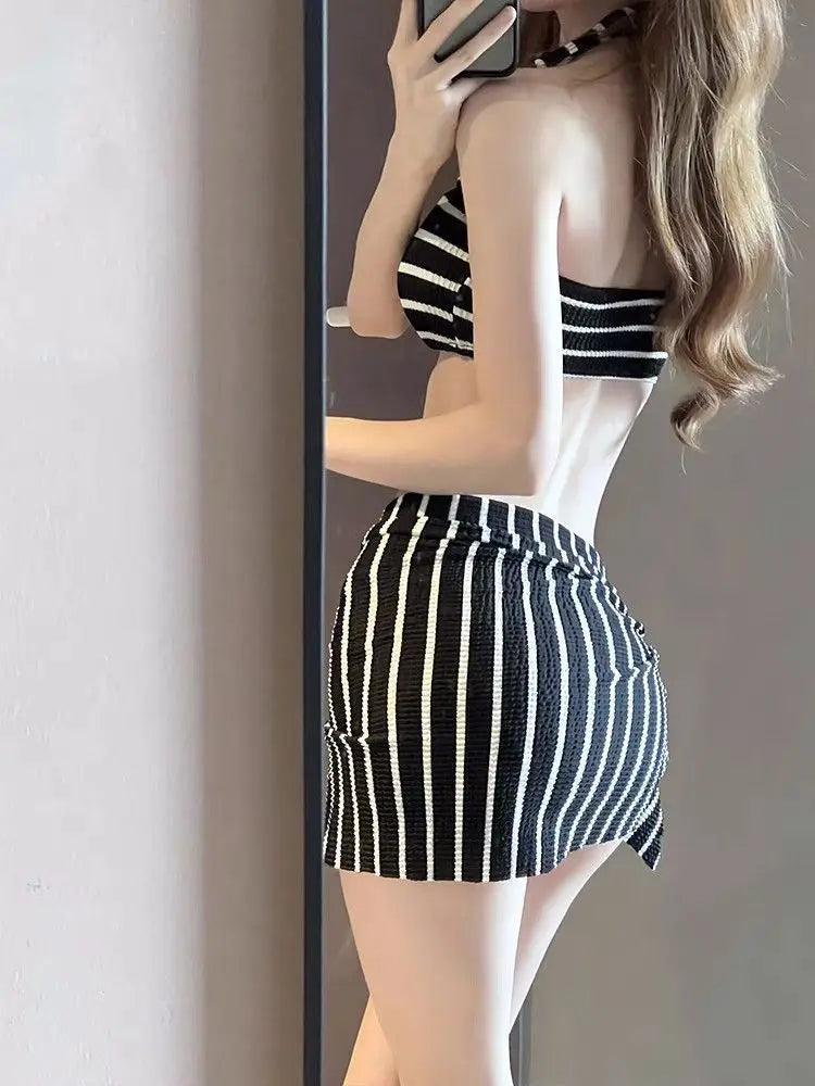 Womens Bathing Suit 2026 Summer Vacation Swimwear Stripe Two Piece