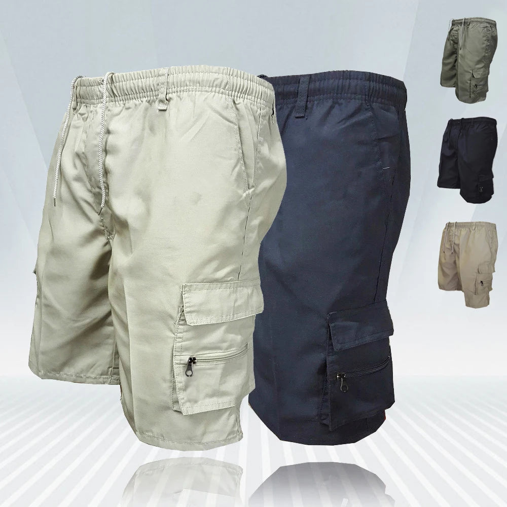 Short Cargo Homme – Grande Poche Sport Décontracté Grande Taille