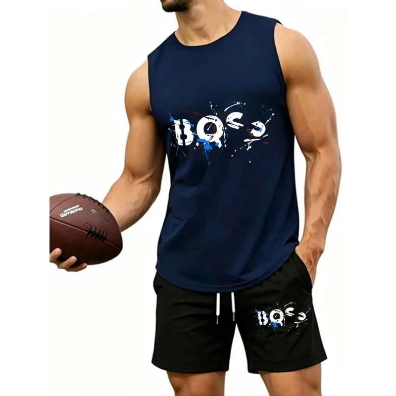 Ensemble 2 Pièces Homme – Tank Top Graffiti & Short Streetwear