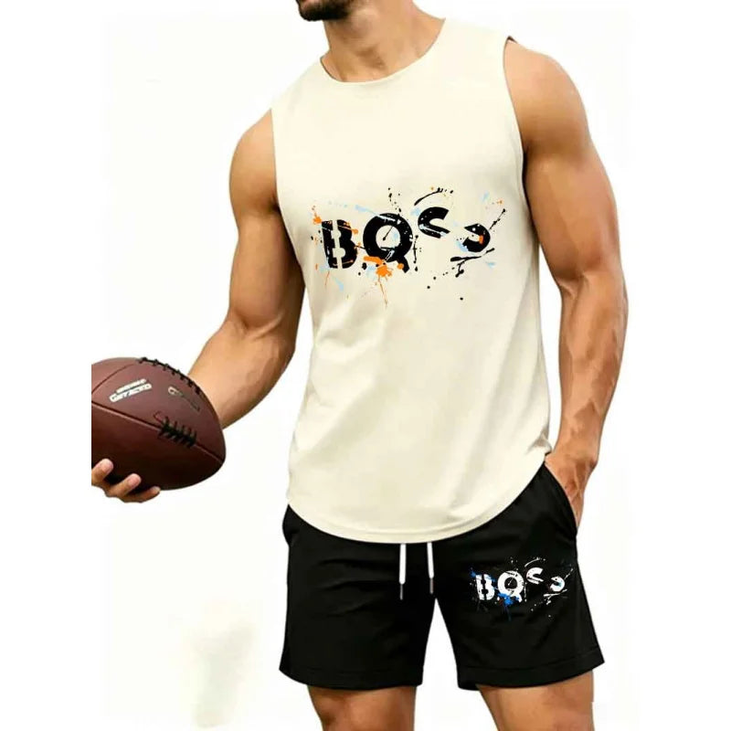 Ensemble 2 Pièces Homme – Tank Top Graffiti & Short Streetwear
