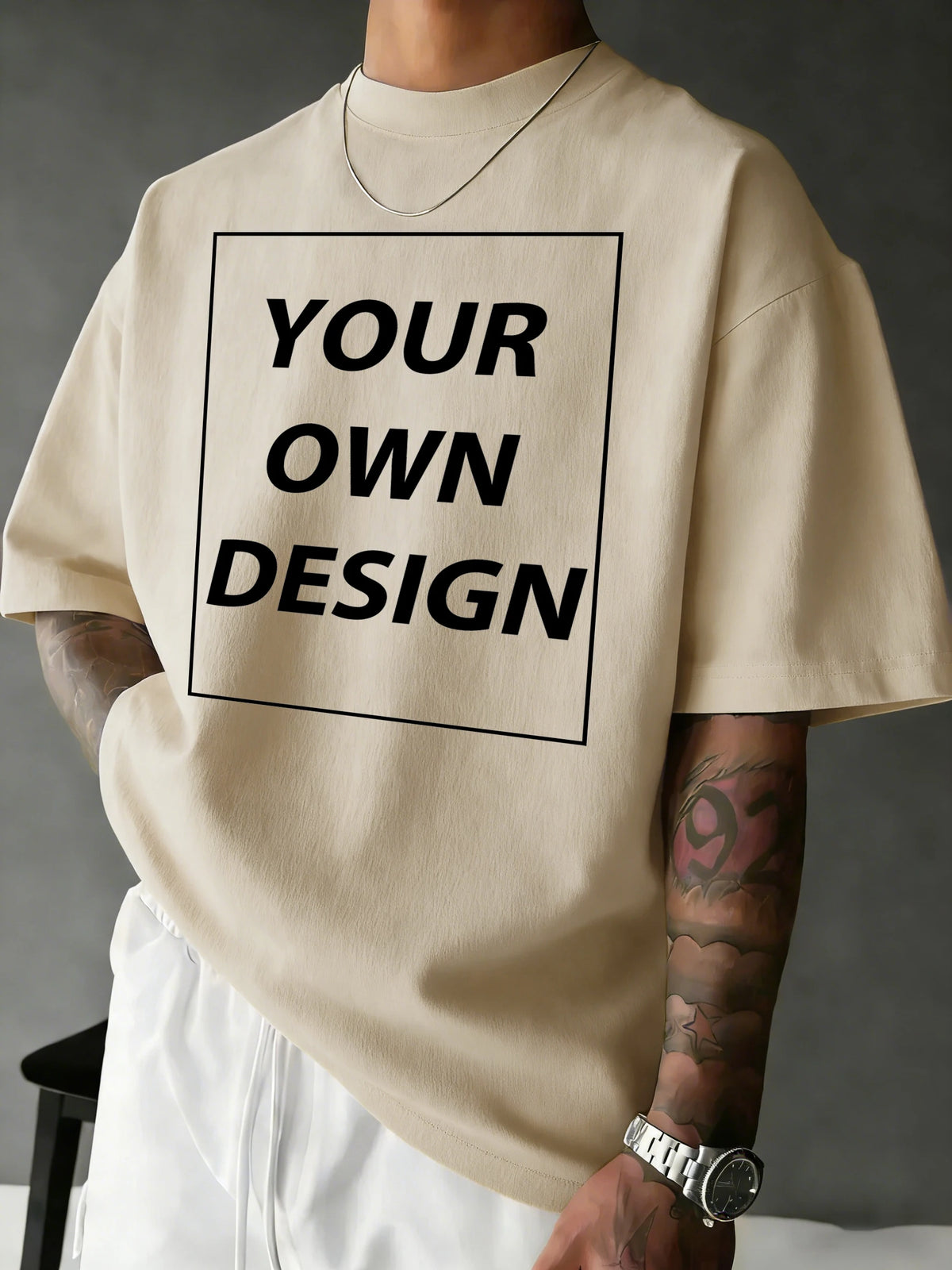 T-shirt Coton Imprimé Personnalisé — Streetwear Respirant