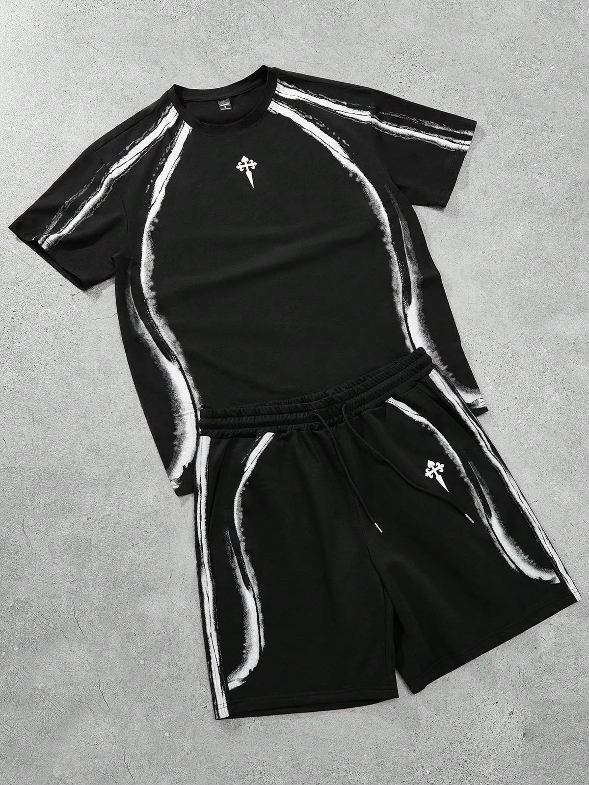 Ensemble T-shirt & Short 3D Print – Streetwear Été