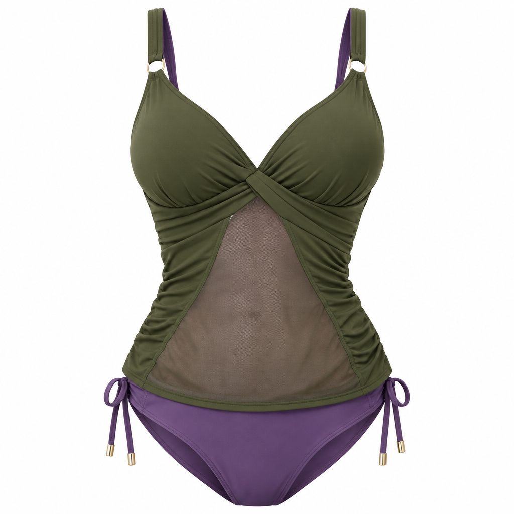 Tankini Gainant Femme Mesh