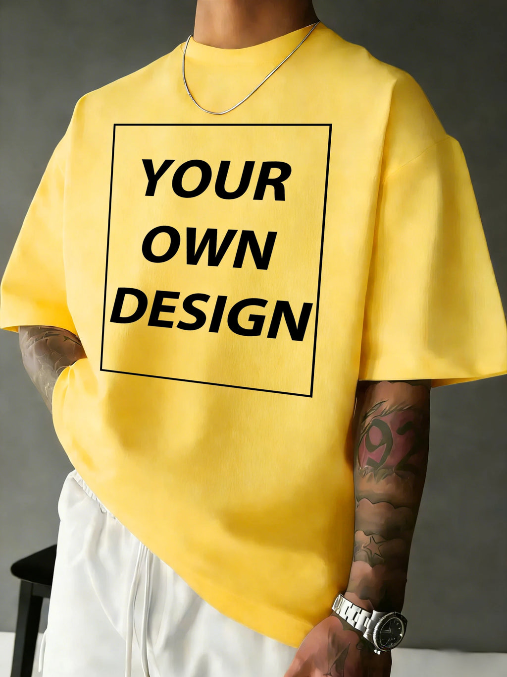 T-shirt Coton Imprimé Personnalisé — Streetwear Respirant