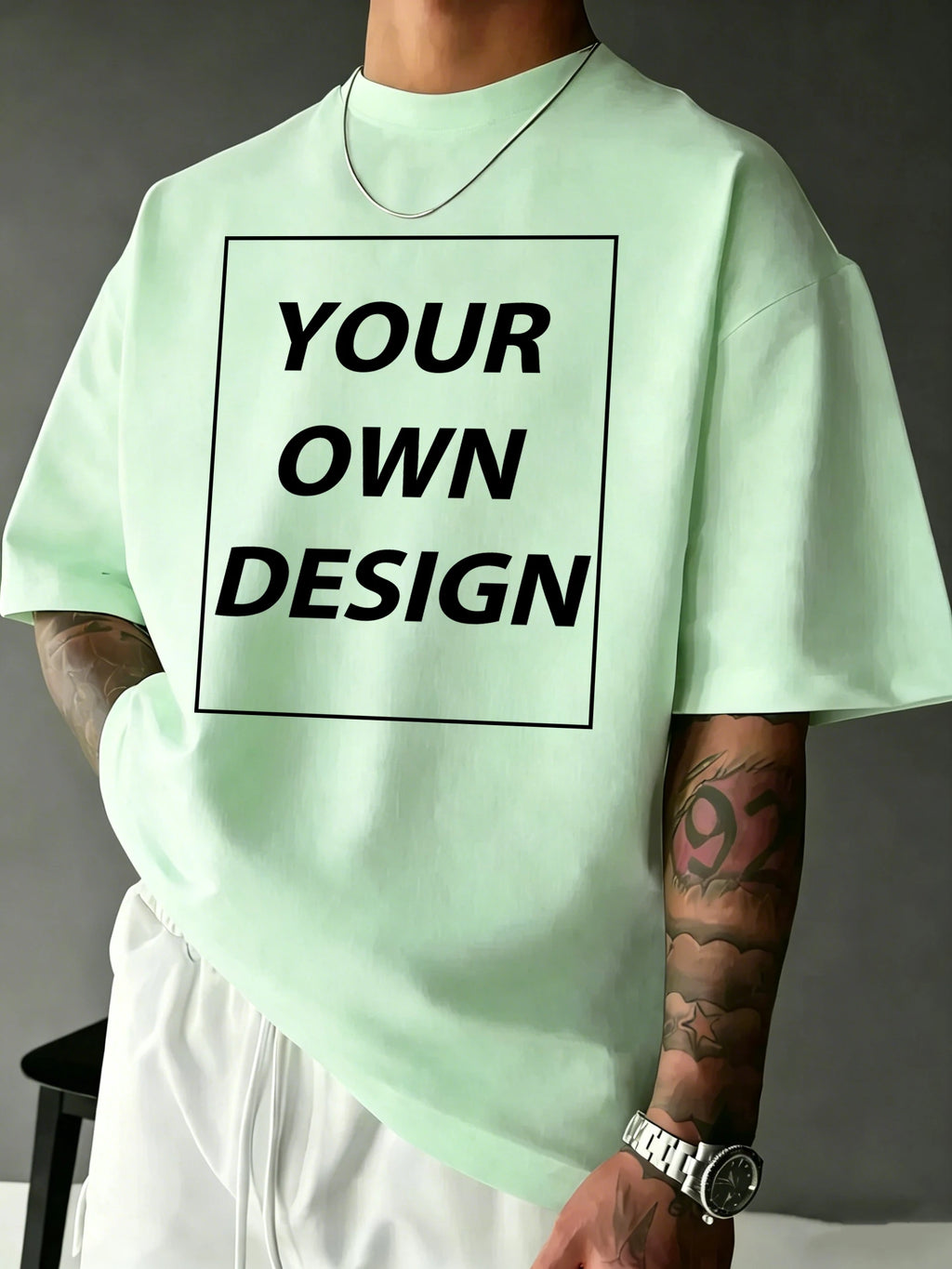 T-shirt Coton Imprimé Personnalisé — Streetwear Respirant