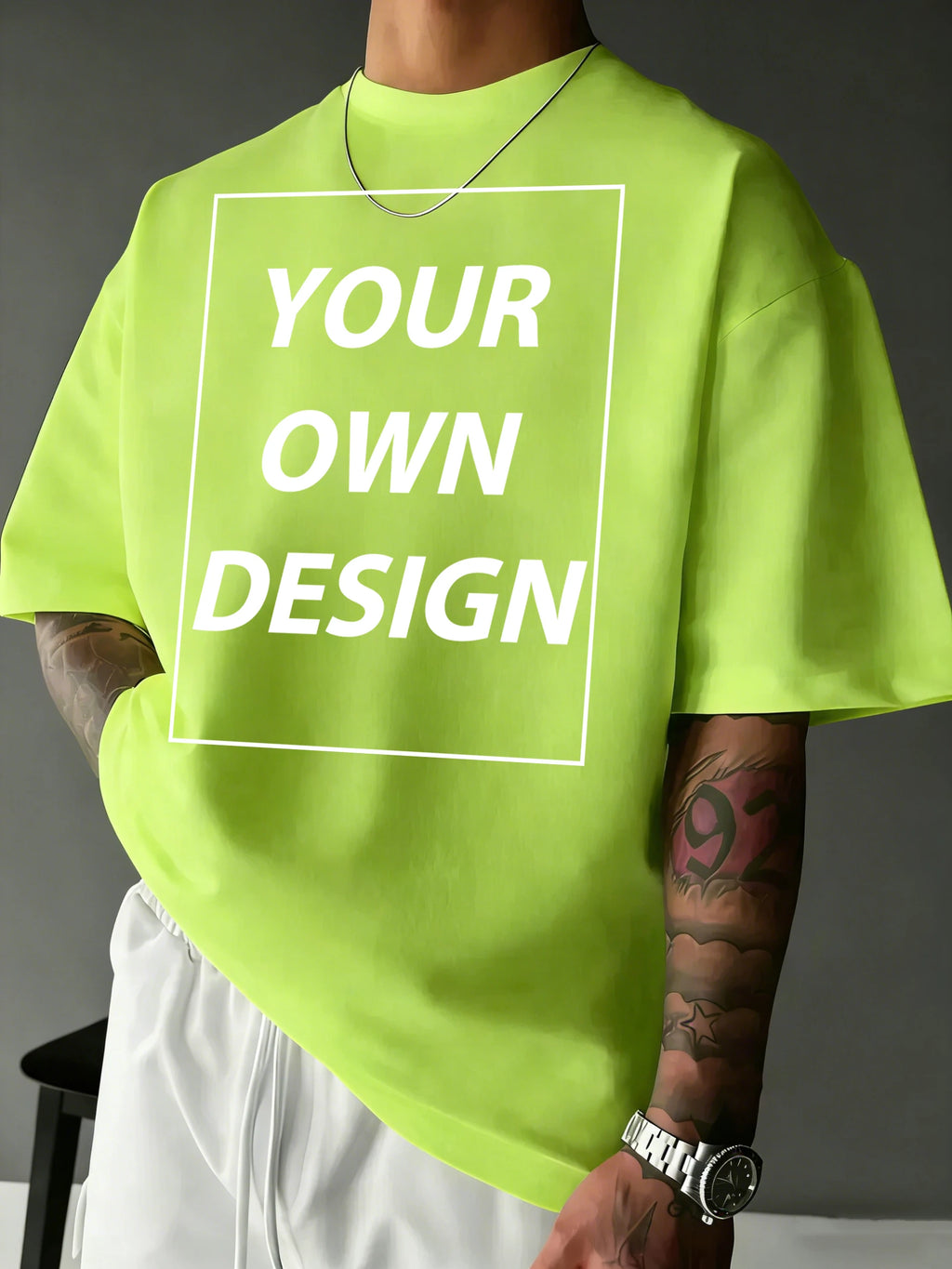 T-shirt Coton Imprimé Personnalisé — Streetwear Respirant