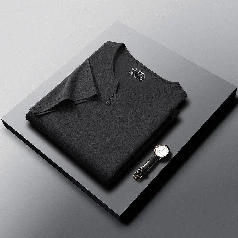 Mens Henley Neck T Shirts Short Sleeve Casual Soft Breathable Comfortable Fashion Tops for Men Daily Wear Summer Streetwear