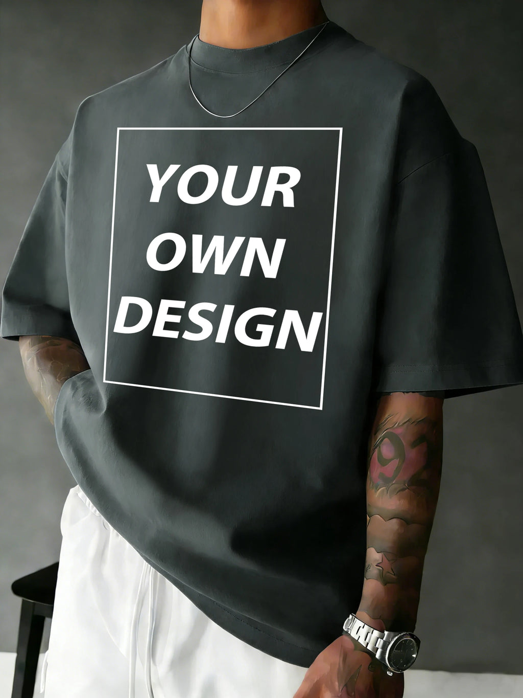T-shirt Coton Imprimé Personnalisé — Streetwear Respirant