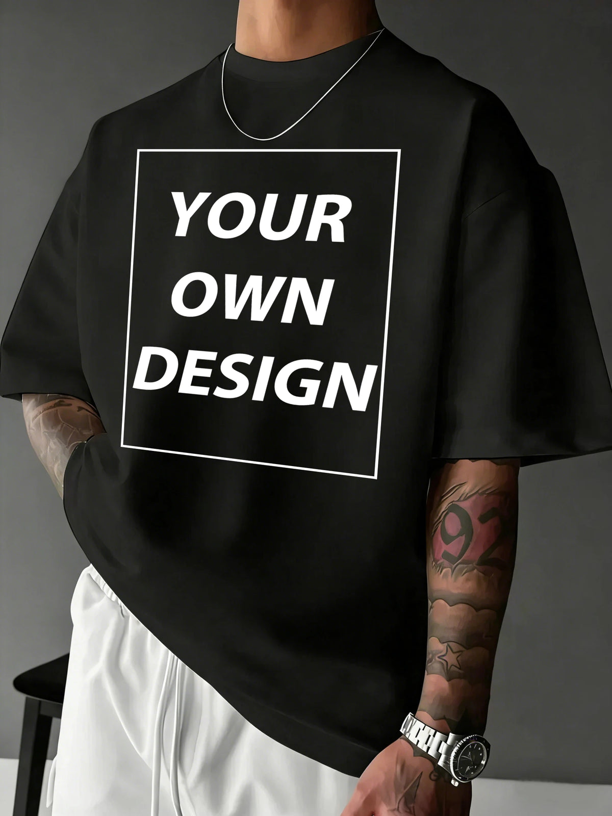 T-shirt Coton Imprimé Personnalisé — Streetwear Respirant