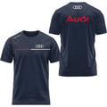 Men's Summer 2026 Best-Selling Audi Logo 3D Printed T-Shirt Comfortable Moisture-Wicking Quick-Drying Short-Sleeved Trendy Top