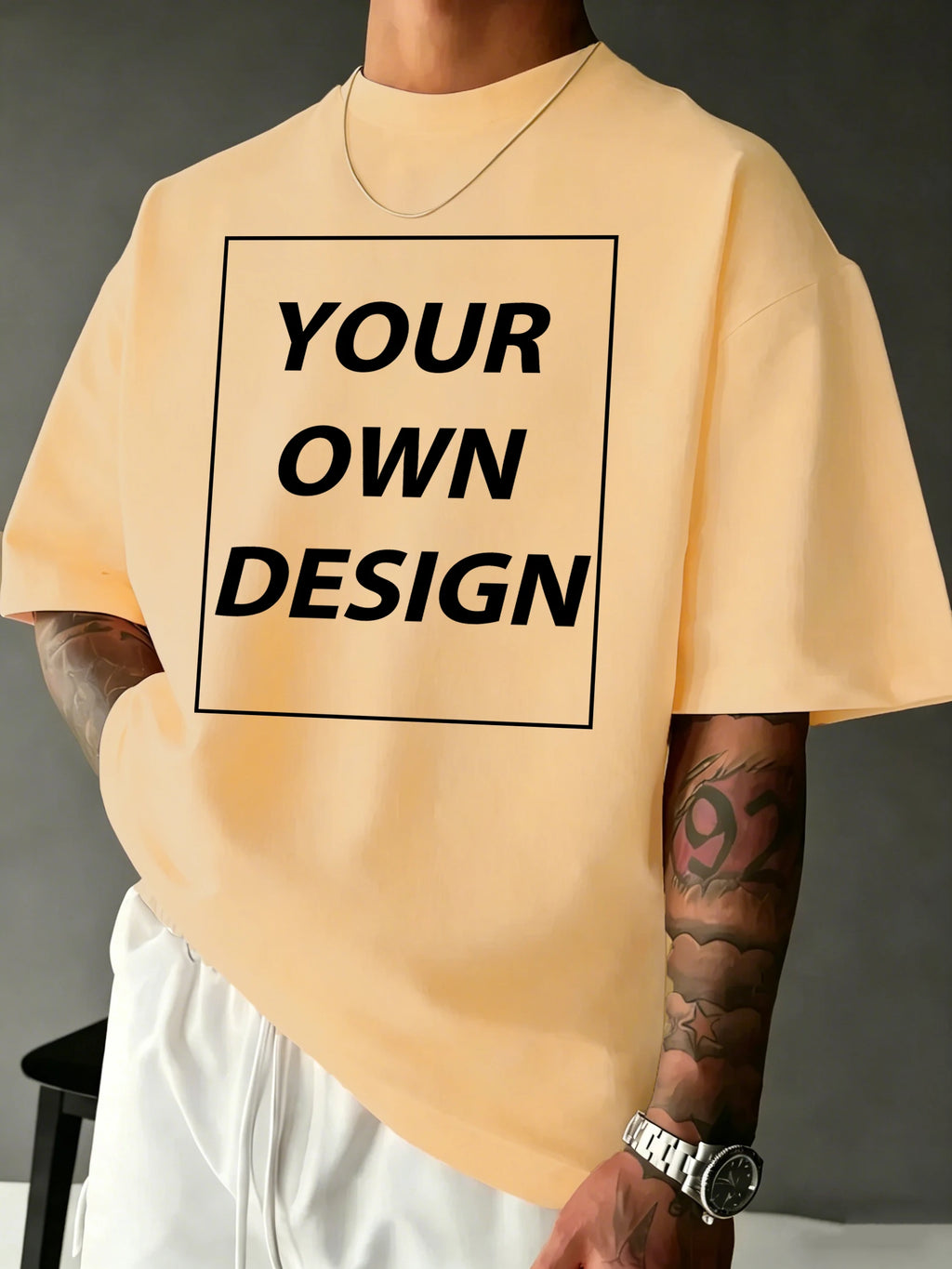 T-shirt Coton Imprimé Personnalisé — Streetwear Respirant