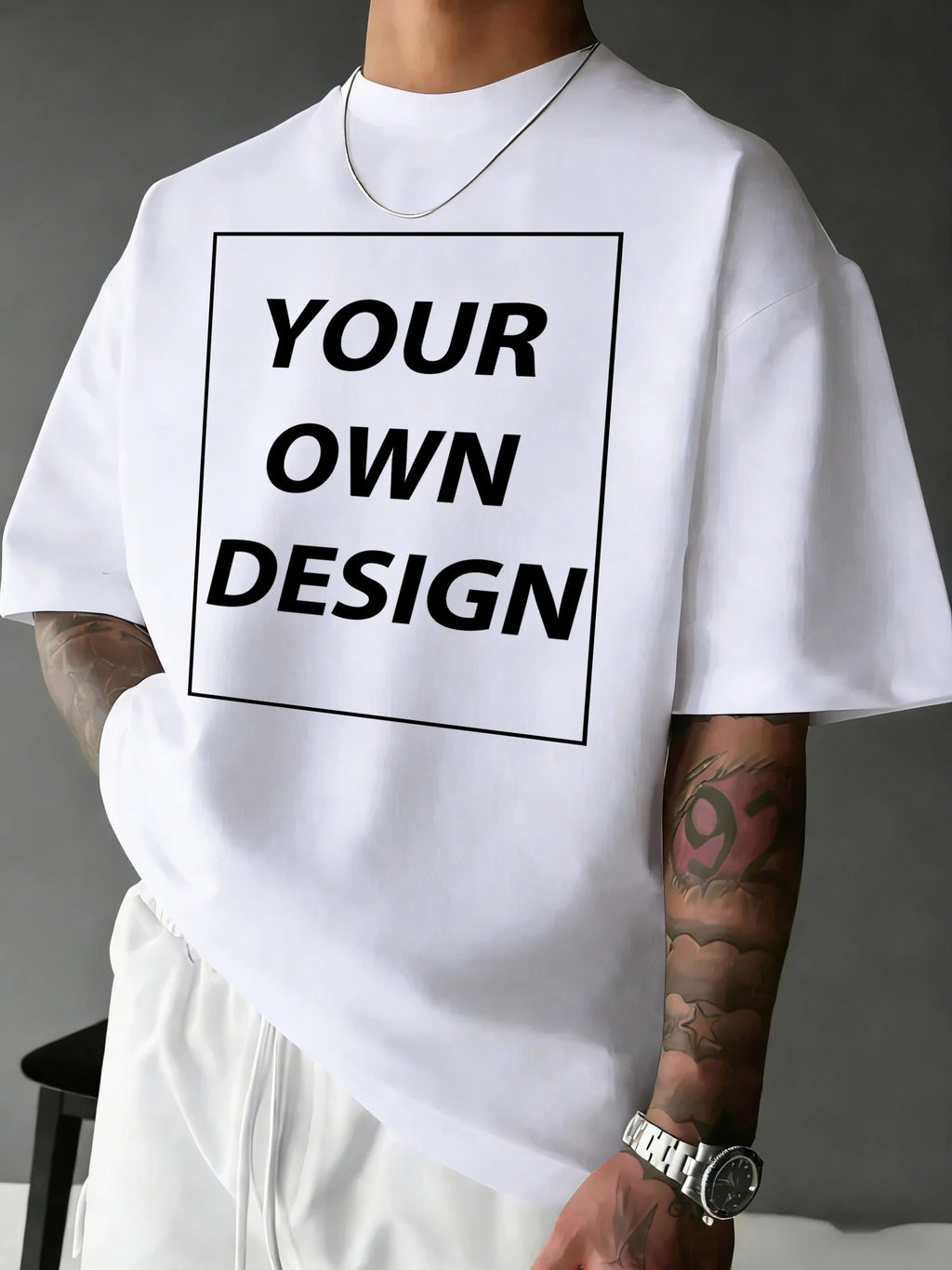 T-shirt Coton Imprimé Personnalisé — Streetwear Respirant