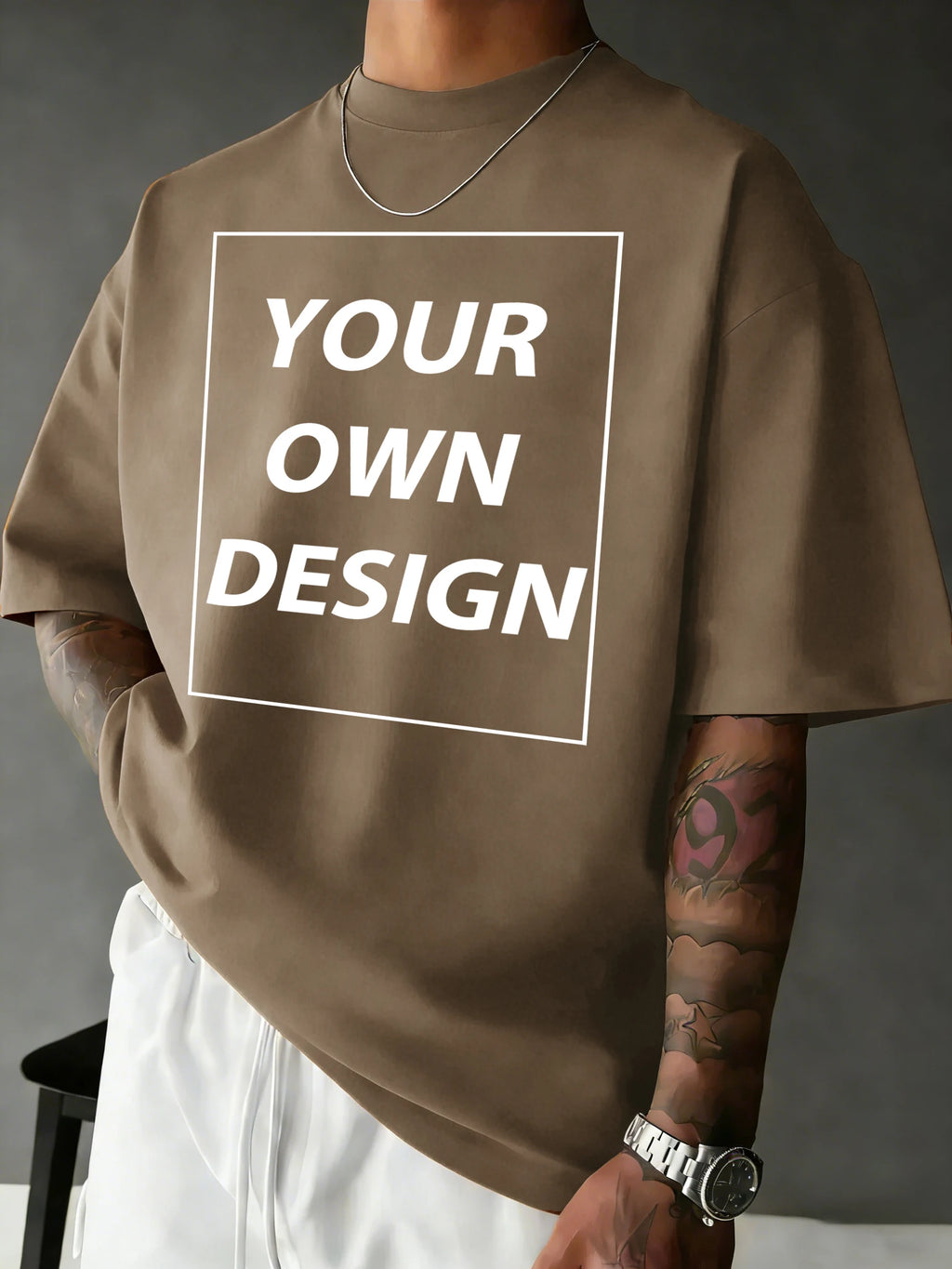 T-shirt Coton Imprimé Personnalisé — Streetwear Respirant