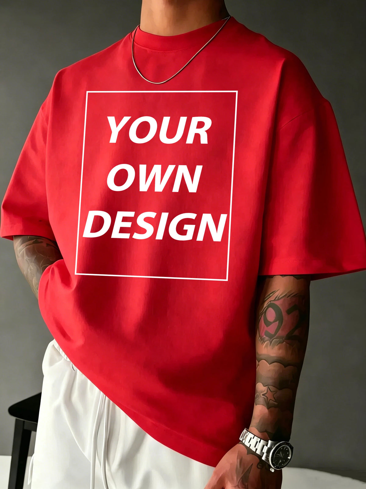 T-shirt Coton Imprimé Personnalisé — Streetwear Respirant