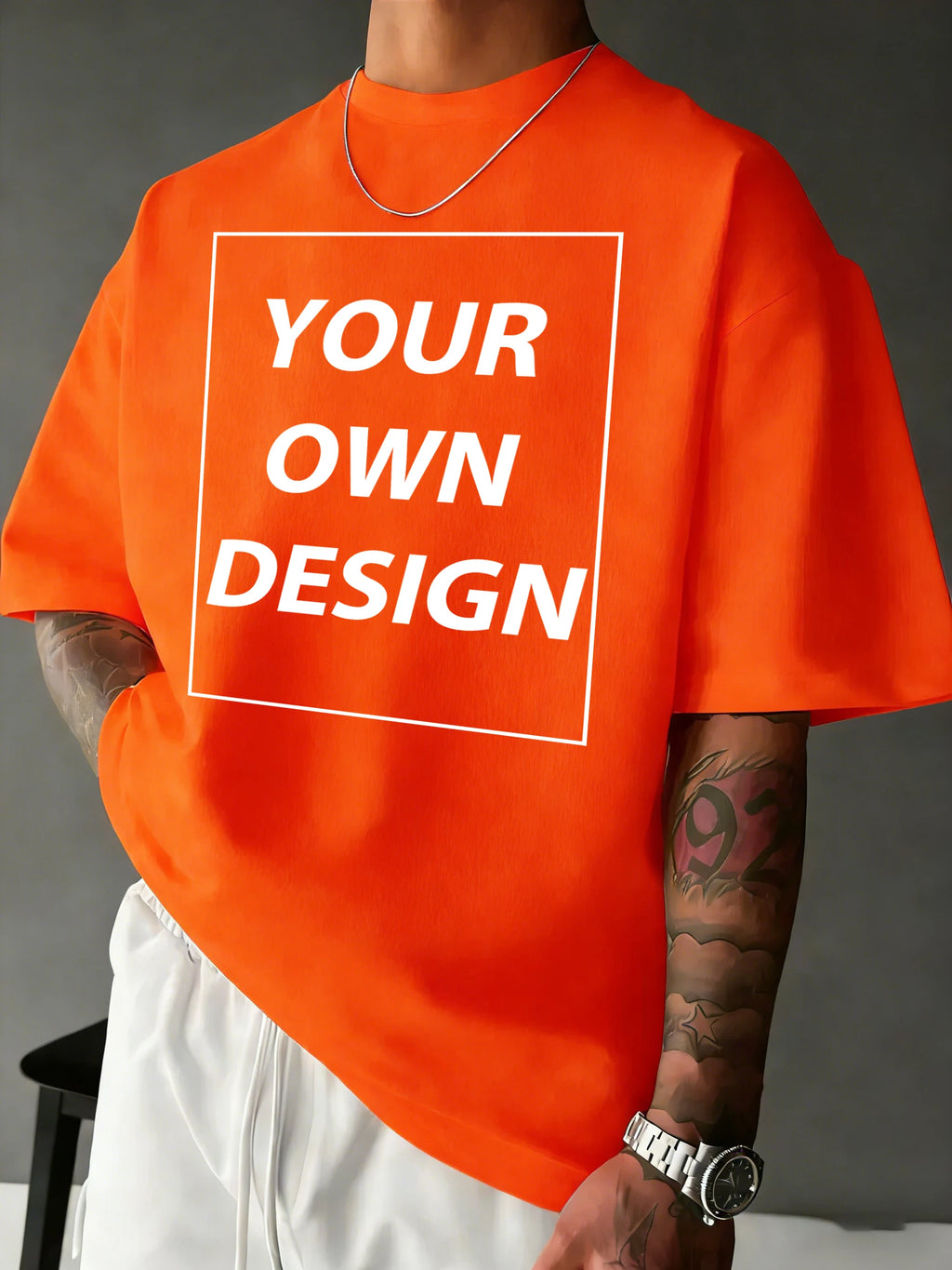 T-shirt Coton Imprimé Personnalisé — Streetwear Respirant