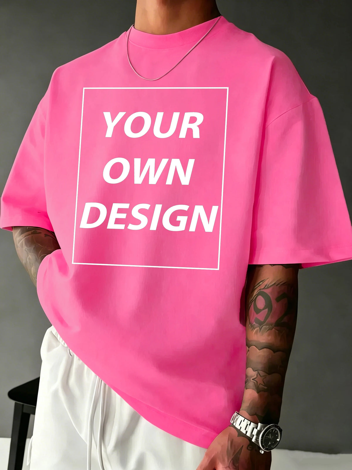T-shirt Coton Imprimé Personnalisé — Streetwear Respirant